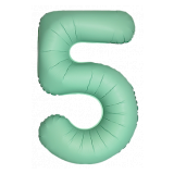 Цифра 5 Slim (34''/86 см) Мятный 1 шт._1