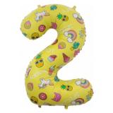 Цифра 2 (34''/86см) Веселые картинки 1 шт._1
