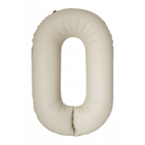 Цифра 0 Slim (34''/86 см) Кремовый латте 1 шт._1