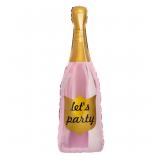 Фигура (40''/102см) Бутылка Шампанское, Let`s Party, Розовое золото 1 шт. _1