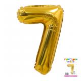 Мини-цифра 7 (14"/36см) Золото, 1 шт._1