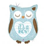 Фигура (26"/66см) Сова IT`S A BOY, Голубая 1 шт._1