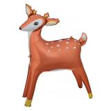 Фигура 3D (49''/124 см) Лесной Олень, Золотые рожки, 1 шт_1