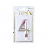 Свеча "4" Нежный градиент (7,5см) 1 шт._1