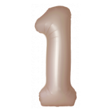 Цифра 1 Slim (34''/86 см) Звездное золото 1 шт._1