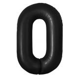 Мини-цифра "0" (16''/41см) Черный 1 шт. _1