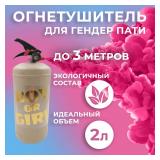 Огнетушитель с Краской Холи Лайк, в коробке, Бежевый, Малиновый, 2 л._1