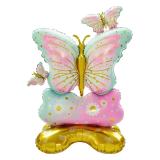 Фигура 3D на подставке (43"/109 см) Бабочки, Нежные, 1 шт_1