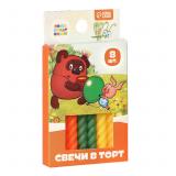 Свечи "С Днем Рождения, Винни-Пух" Витые 8 шт._1