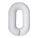 Цифра 0 (34"/86см) Slim, Белый матовый, 1 шт. _1