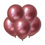 Зеркальные шары (5"/12,5см) К/ Розовый 50 шт._1
