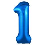 Цифра 1 Slim (40"/102см) Синий 1 шт._1