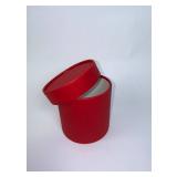 Коробка с крышкой, Бархатный красный, 20*20 см, 1 шт_1