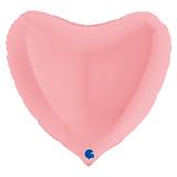 Сердце (18''/46см) Светло-розовый, Макарунс 1 шт._1