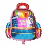 Фигура (25"/64см) Школьный рюкзак розовый 1 шт_1