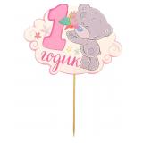 Топпер "1 годик" малышка 1 шт._1