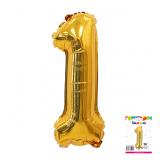 Мини-цифра 1 (14"/36см) Золото, 1 шт._1