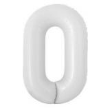 Мини-цифра "0" (16''/41см) Белый 1 шт._1