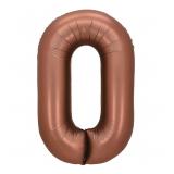 Цифра 0 (32"/81см) Шоколадный 1 шт._1