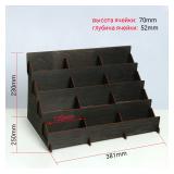 Подставка под открытки (1*23*25см) 12 учеек, 1 шт. _1