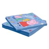 Салфетки "Свинка Пеппа, С Днем Рождения! Голубой (33*33см) 20 шт._1