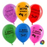 С Днем Рождения (12''/30см) Новый уровень! Ассорти Пастель 25 шт._1