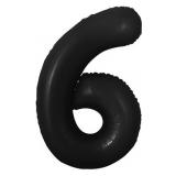 Мини-цифра "6" (16''/41см) Черный 1 шт._1