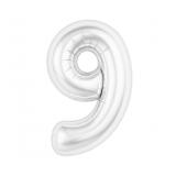 Цифра 9 Slim (40''/102см) Белый блеск 1 шт._1