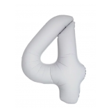 Цифра 4 Slim (34''/86 см) Белый, Матовый, 1 шт_1