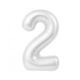 Цифра 2 Slim (40''/102см) Белый блеск 1 шт._1