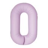 Цифра 0 Slim (34"/86см) Светло-розовый, Матовый, 1 шт. _1