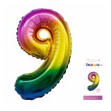 Мини-цифра 9 (16"/40см) Радуга 1 шт. _1