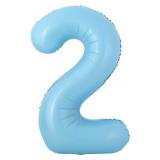 Мини-цифра "2" (16''/41см) Голубой 1 шт._1