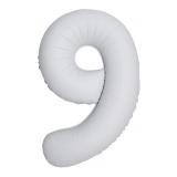Цифра 9 (34''/86 см) Slim, Белый, Матовый, 1 шт_1