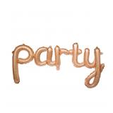 Надпись "PARTY" (44"/113см) Розовое Золото 1 шт._1
