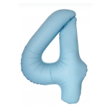 Цифра 4 Slim (34''/86 см) Светло-голубой, Матовый, 1 шт._1