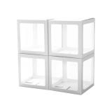 Набор коробок для шаров, без букв, Белый, 30*30*30 см, 4 шт._1