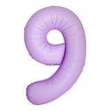 Цифра 9 Slim (34''/86 см) Лаванда, Матовый, 1 шт._1