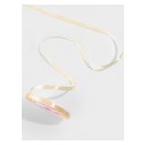 Лента Светло-бежевая (0,6см*23м) атласная 1 шт._1
