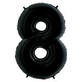 Цифра "8" (40"/102см) Черная Grabo 1 шт._1