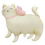 Фигура (27"/69см) Кошечка с бантом, Сатин 1 шт. в уп._1