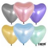 Хром (12''/30см) Сердце Ассорти 50 шт._1
